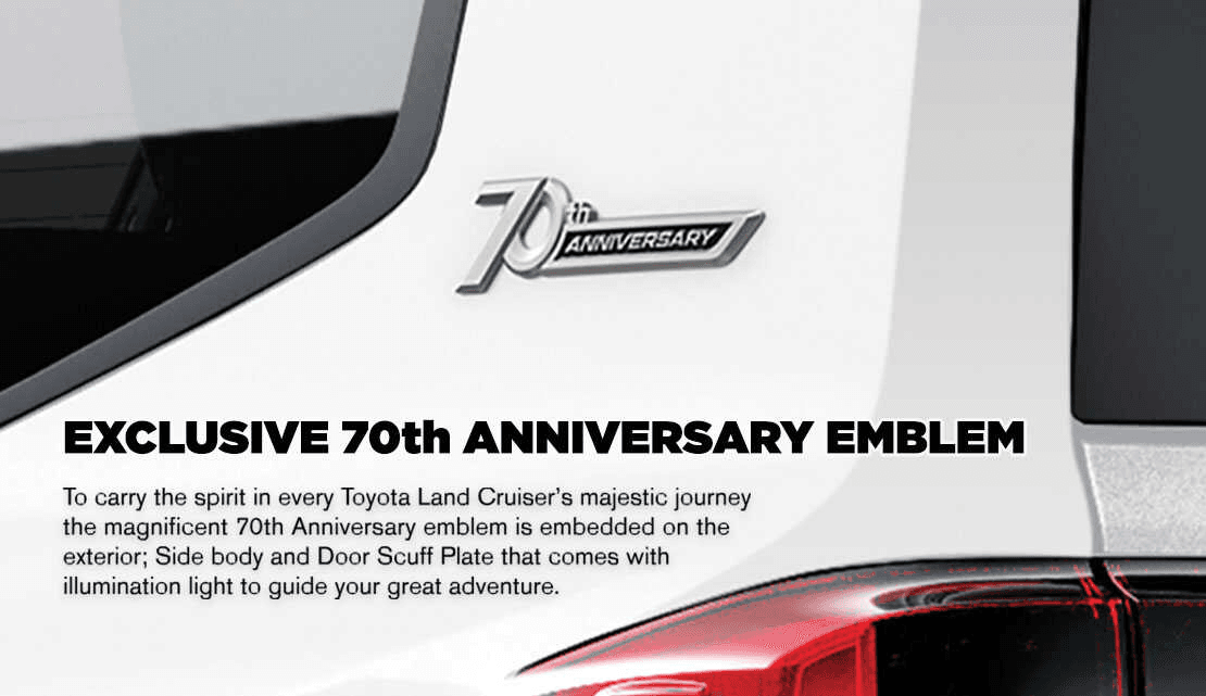 emblem 70 tahun toyota land cruiser